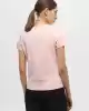 Guess Kadın Pembe Önü Logolu T-Shirt