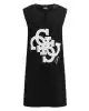 Guess Kadın Siyah 4G Desenli Oversize Tişört