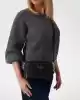 Guess Kadın Siyah Anning Kapitoneli Mini Çapraz Çanta