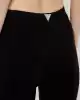 Guess Kadın Siyah Crocus Mini Paça Ribana Pantolon