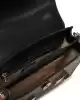 Guess Kadın Siyah Eco Aldith Mini El Saplı Flap Çanta