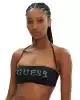 Guess Kadın Siyah Logolu Bikini Üst