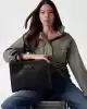 Guess Kadın Siyah Nastra İki Bölmeli Tote Çanta