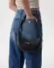 Guess Kadın Siyah Nastra Üstten Fermuarlı Omuz Çantası