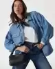 Guess Kadın Siyah Sansa El Saplı Crossbody Çanta