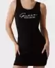 Guess Kadın Siyah Sunflower Ribana Elbise