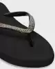 Guess Kadın Siyah Taşlı Parmak Arası Terlik