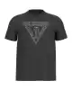 Guess Erkek Siyah 3D Üçgen Logolu T-Shirt