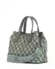Guess Kadın Yeşil G Wave Geometrik Desenli Çapraz Çanta