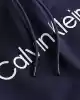Calvin Klein Erkek Logolu Kapüşonlu Lacivert Sweatshirt