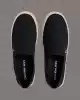 Calvin Klein  Erkek Siyah CK  Logolu  Espadril  Sneaker