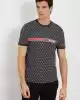 Guess Erkek Jamey Siyah Tamamı 4G Logolu T-Shirt