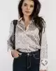 Guess Kadın Logo Baskılı Saten Gömlek