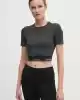 Calvin Klein Kadın Siyah Slim Fit Crop T-Shirt