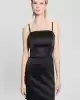 Guess Kadın Bodycon Eco Maelle Siyah Saten Mini Elbise