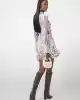 Guess Kadın Fırfırlı Kemerli Şifon Mini Elbise