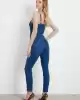 Guess Kadın Kalp Yaka Skinny Jean Mavi Tulum