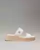 Calvin Klein Kadın Tuval Platform Espadril Sandalet