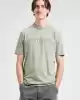 Guess Erkek Alphy Önü Logolu Yeşil T-Shirt
