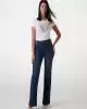 Guess Kadın Beyaz Çita Desenli Üçgen Logolu T-Shirt