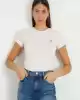 Guess Kadın Minimal Logolu Pembe T-Shirt