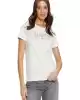 Guess Kadın Beyaz Parıltılı Pullu Logolu Bej T-Shirt