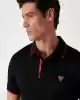Guess Erkek Siyah Polo Yaka T-Shirt