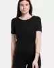Guess Kadın Siyah Logolu T-Shirt
