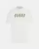 Guess Erkek Beyaz Logolu Nakış İşlemeli T-Shirt