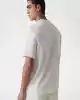Guess Erkek Beyaz Logolu Nakış İşlemeli T-Shirt