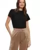 Guess Kadın Taşlı 4G Logolu Siyah T-shirt