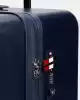 Tommy Hilfiger Logolu Unisex Lacivert Sert Kabuk Valiz