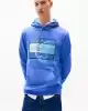Tommy Hilfiger Erkek Logo Bağcıklı Kapüşonlu Sweatshirt