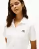 Tommy Hilfiger Kadın  Beyaz Pique Polo Elbise