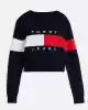 Tommy Hilfiger Erkek Renk Bloklu Lacivert Bayrak Kazak