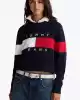 Tommy Hilfiger Erkek Renk Bloklu Lacivert Bayrak Kazak