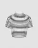 Tommy Hilfiger Kadın  Logolu  Crop T-Shirt