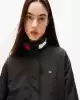 Tommy Hilfiger Logo Yaka Su İtici Siyah Ceket