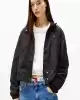 Tommy Hilfiger Logo Yaka Su İtici Siyah Ceket