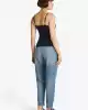 Tommy Jeans Kadın Lacivert Essential Askılı Crop Üst