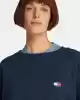 Tommy Jeans Kadın Lacivert Bağcık Detaylı Logolu Sweatshirt
