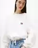 Tommy Jeans Kadın Beyaz Fit Sweatshirt
