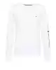 Tommy Hilfiger Erkek Beyaz Jersey Logolu Sweatshırt