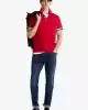 Tommy Hilfiger Erkek Kırmızı Polo Yaka T-Shirt