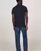 Tommy Hilfiger Erkek Lacivert Logo Kısa Kollu Polo T-Shirt