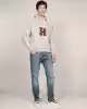 Tommy Hilfiger Erkek Pamuk Gri Sweatshirt