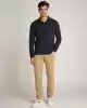 Tommy Hilfiger Erkek  Mavi Regular Fit Çizgili Kazak