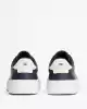 Tommy Hilfiger Erkek Lacivert Pebble Grain Court Sneaker