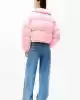 Tommy Hilfiger Kadın Pembe Şişme Mont