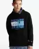 Tommy Hilfiger Logolu Erkek Siyah Sweatshırt
